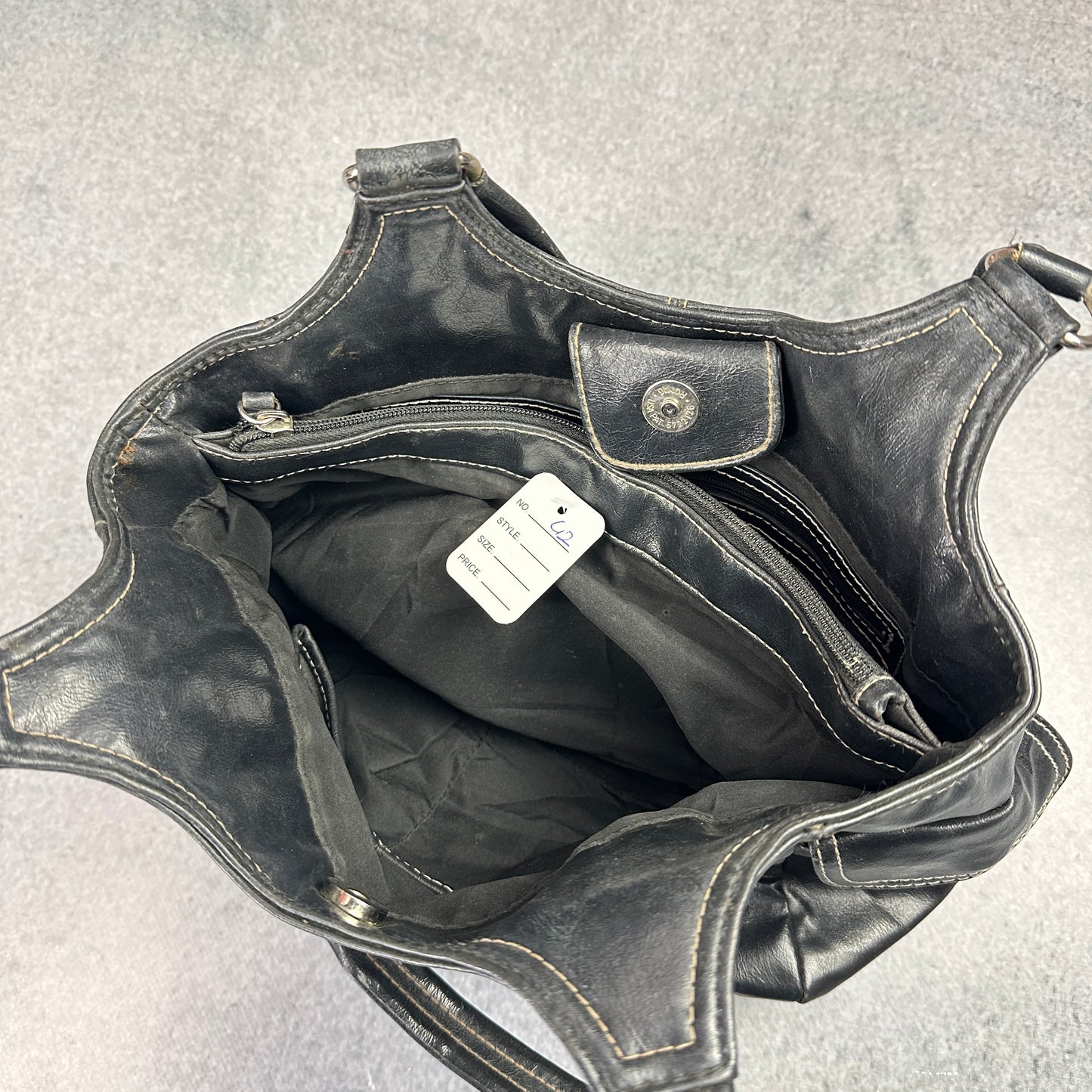 Y2K Handtasche Schwarz