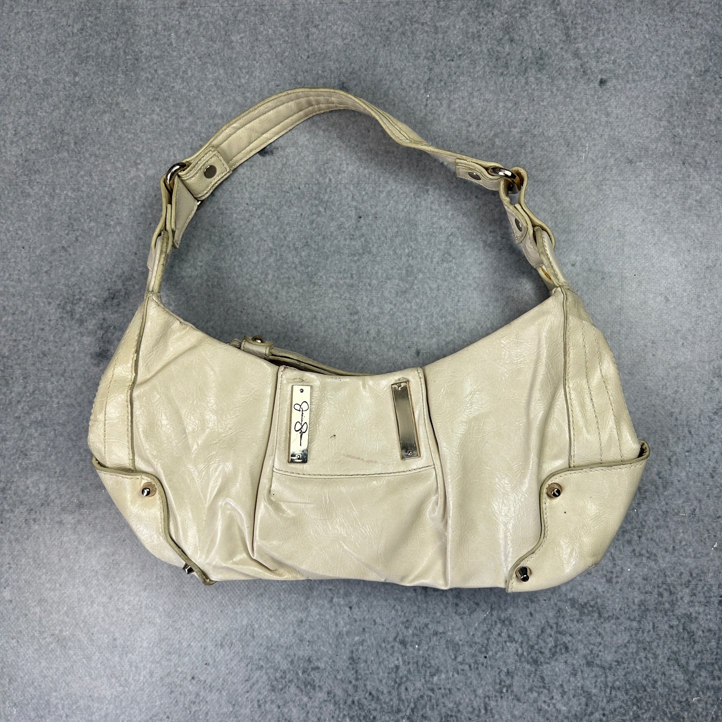 Y2K Jessica Simpson Tasche Creme
