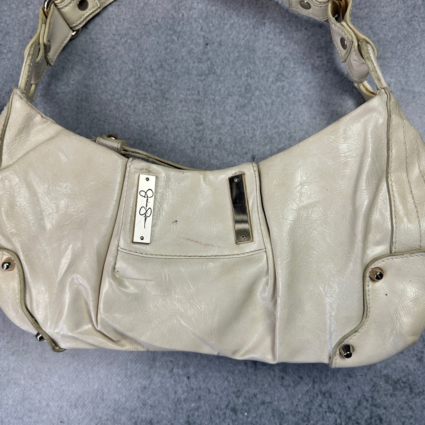 Y2K Jessica Simpson Tasche Creme