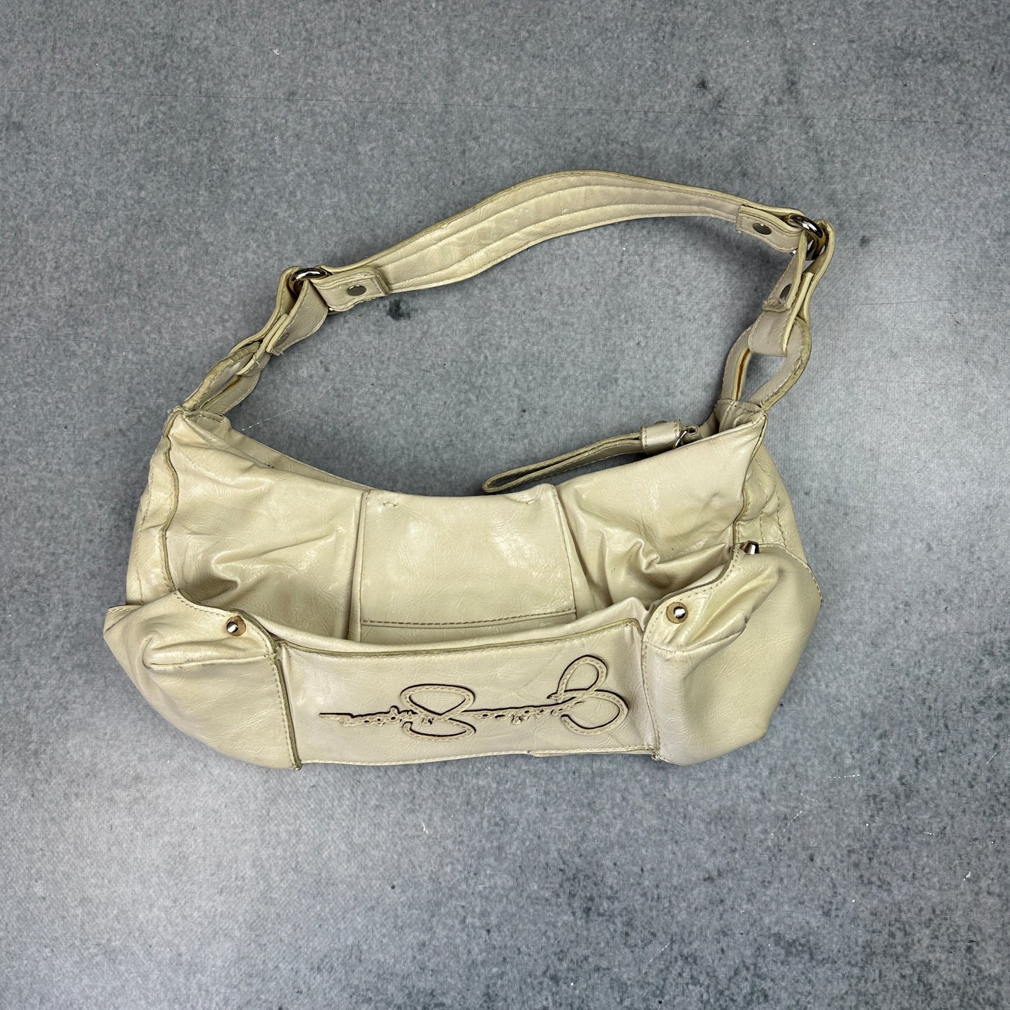 Y2K Jessica Simpson Tasche Creme