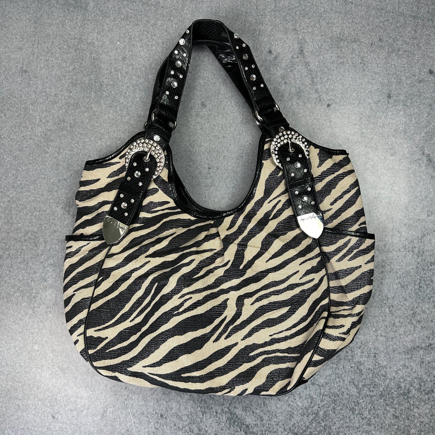 Y2K Zebra Print Handtasche