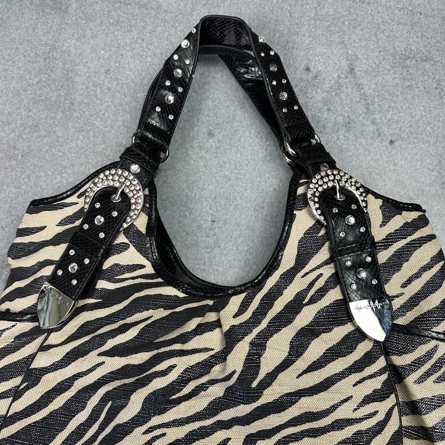 Y2K Zebra Print Handtasche