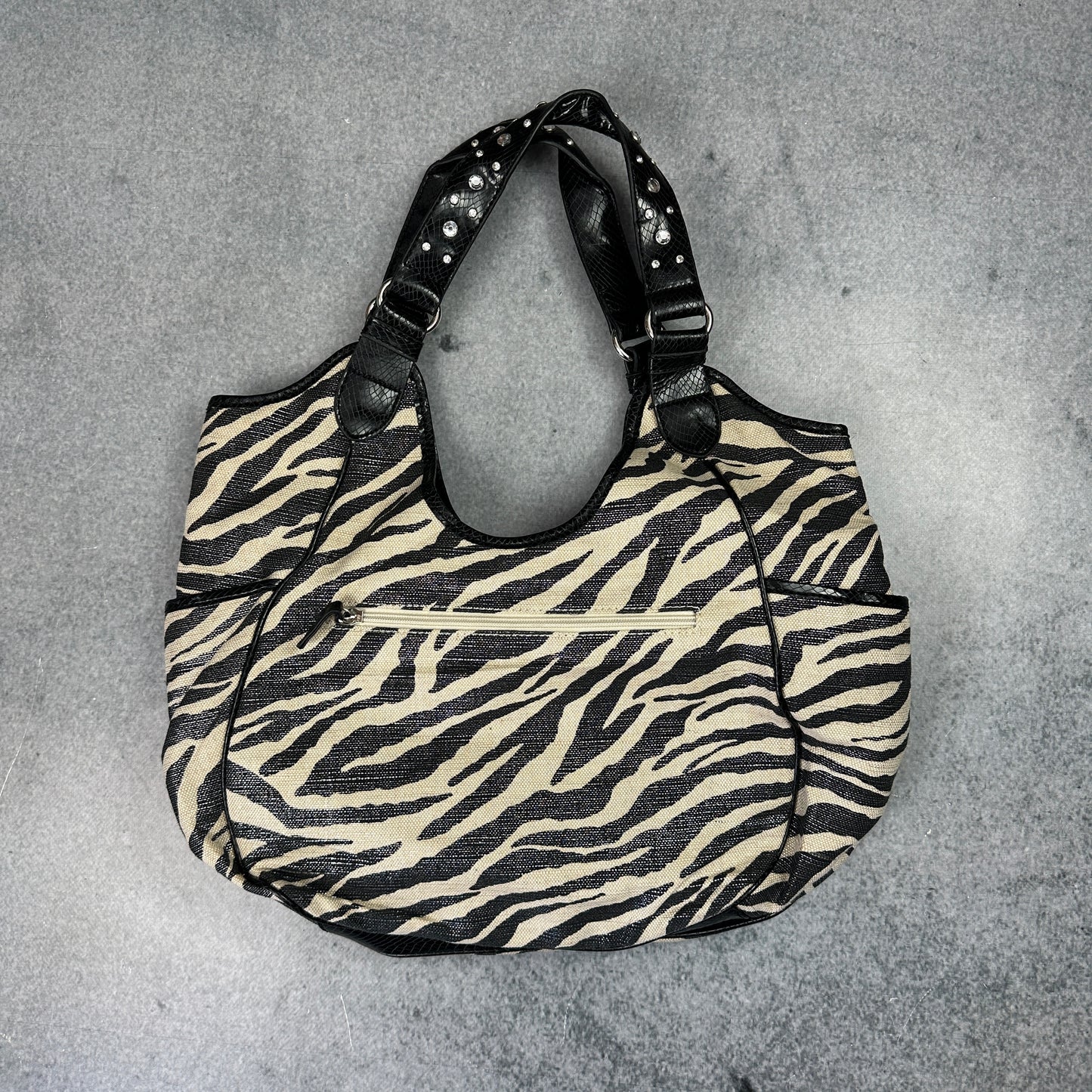 Y2K Zebra Print Handtasche