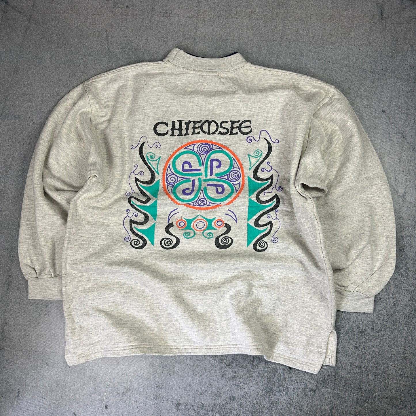 Vintage Chiemsee Sweater Grau (XL) 80er/90er