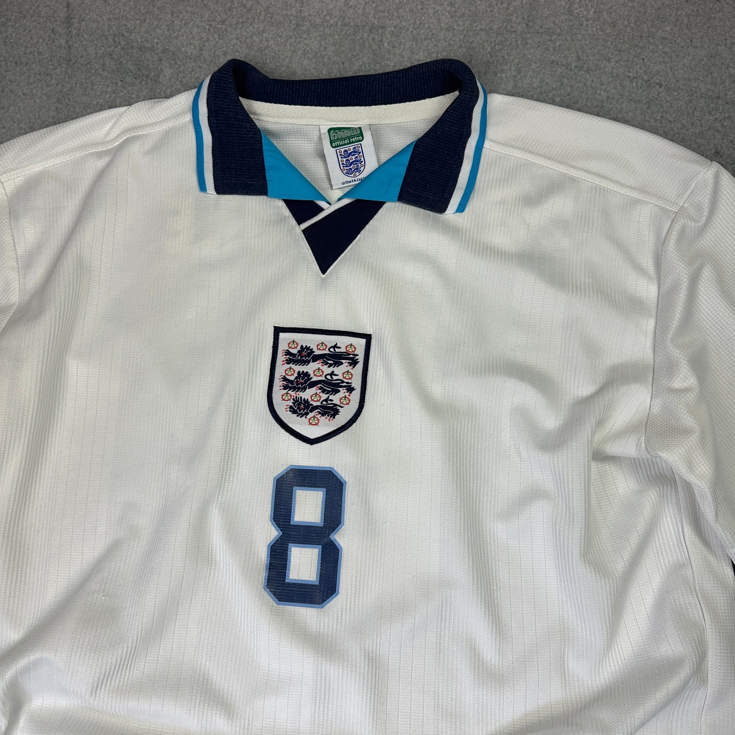 England Heimtrikot 1995-1996 Gascoigne 8 (XL)