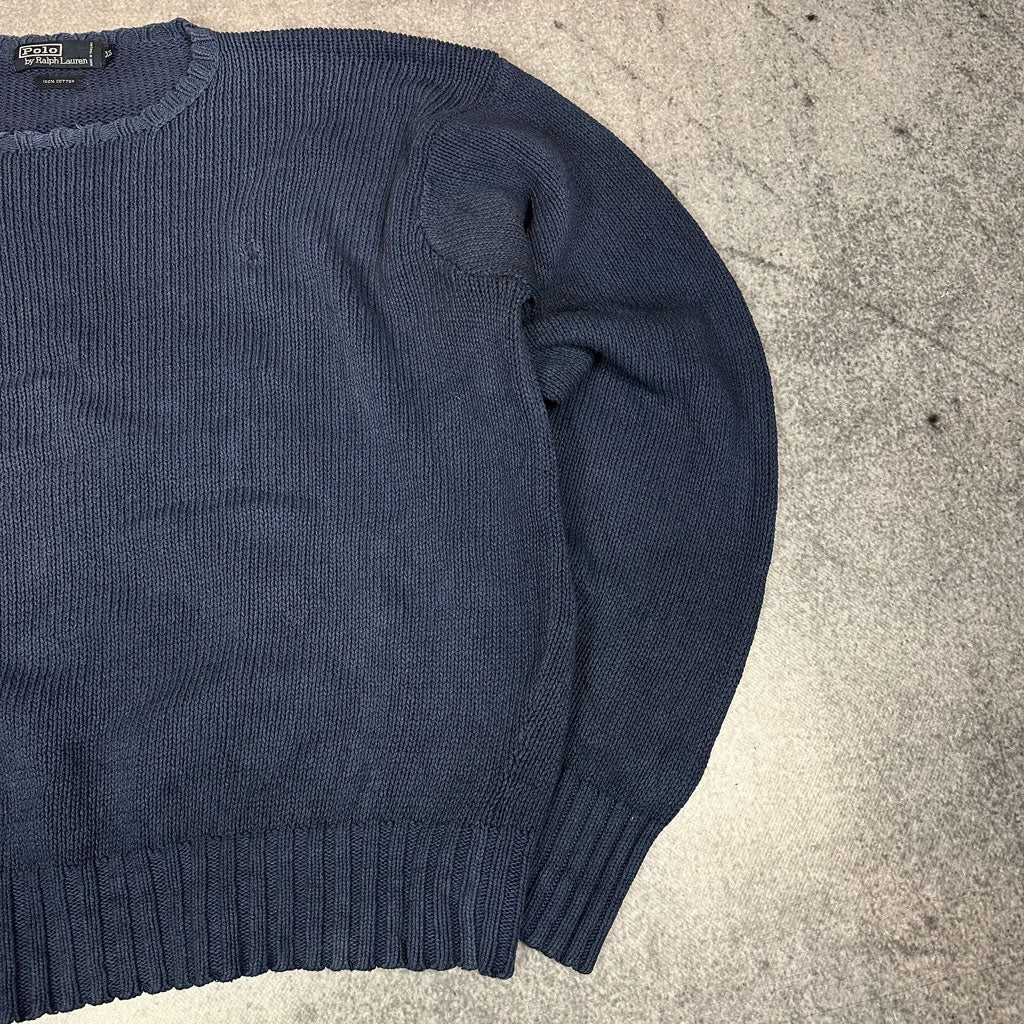 Vintage Ralph Lauren Strickpullover Dunkelblau (XL)
