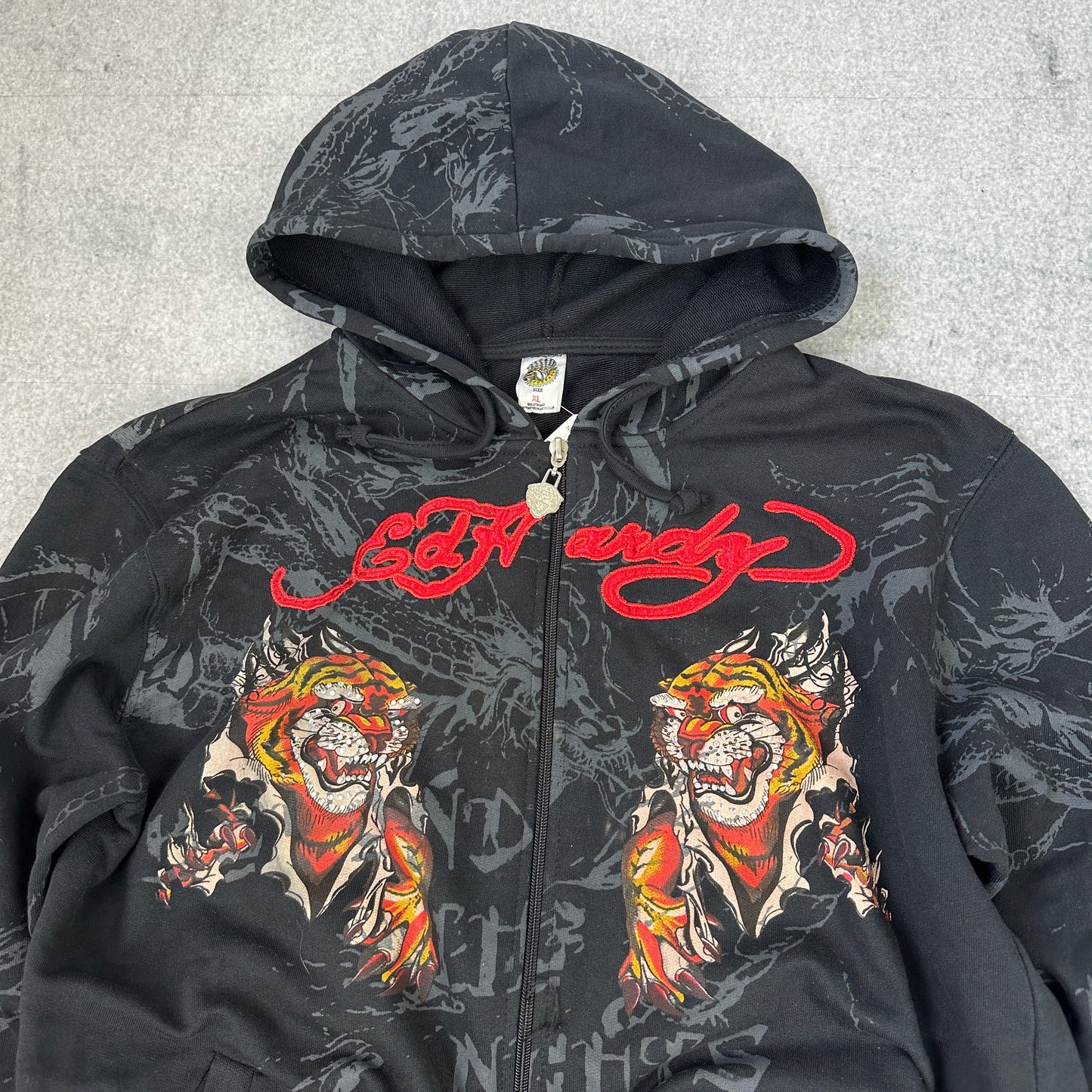 Vintage Ed Hary Zipper Schwarz (XL)