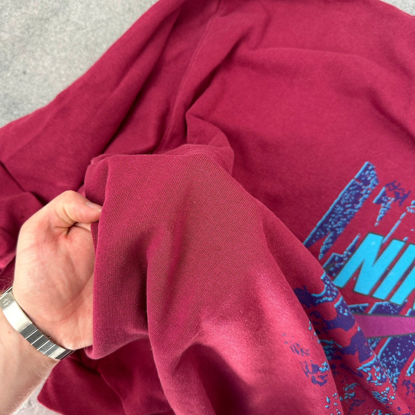 Vintage 90s Nike Sweater Rot (XL)