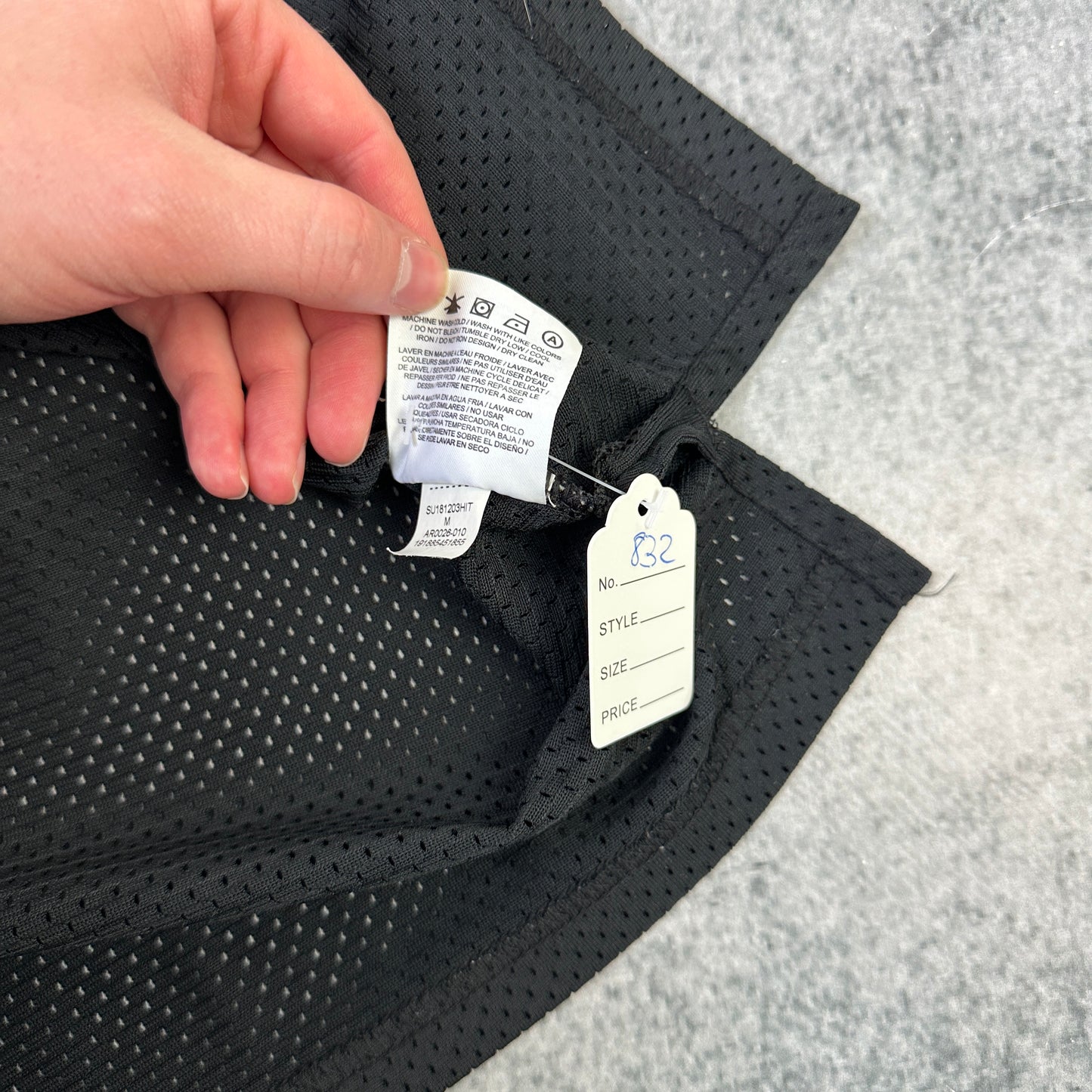 Jordan Basketballtrikot Schwarz (M)