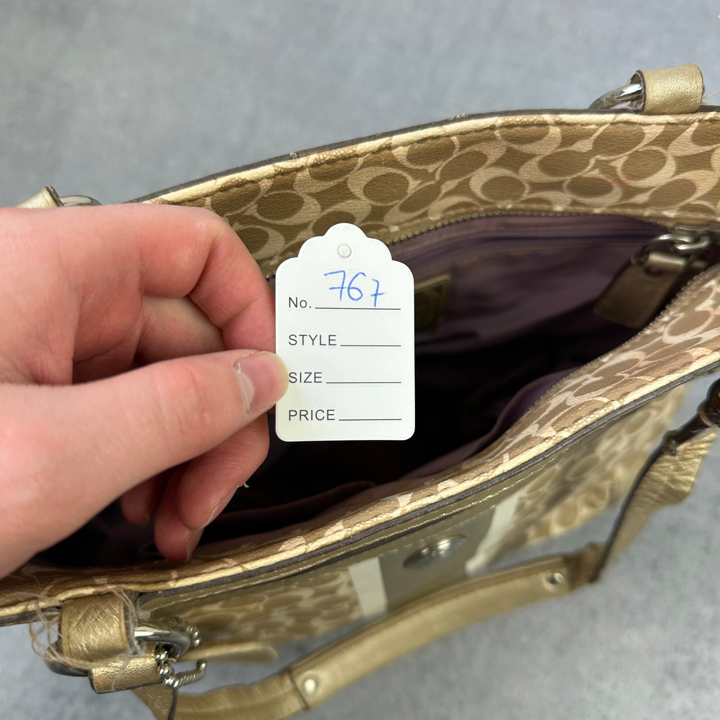 Vintage Coach Handtasche Mongogram