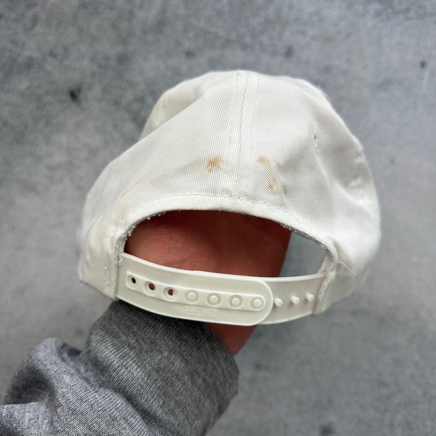 Vintage Mobikom Cap Weiß