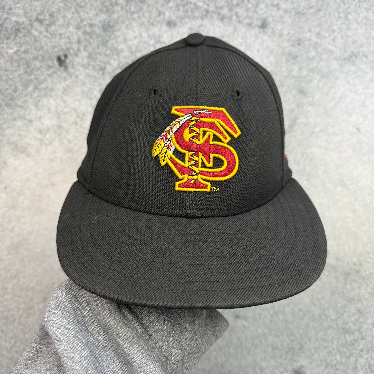 Vintage Floridas State Seminoles Cap Schwarz 7 1/8