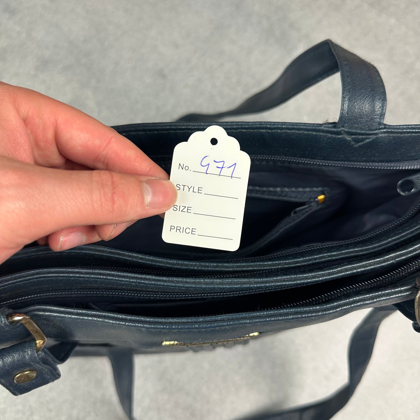 Blaue La Rue Handtasche