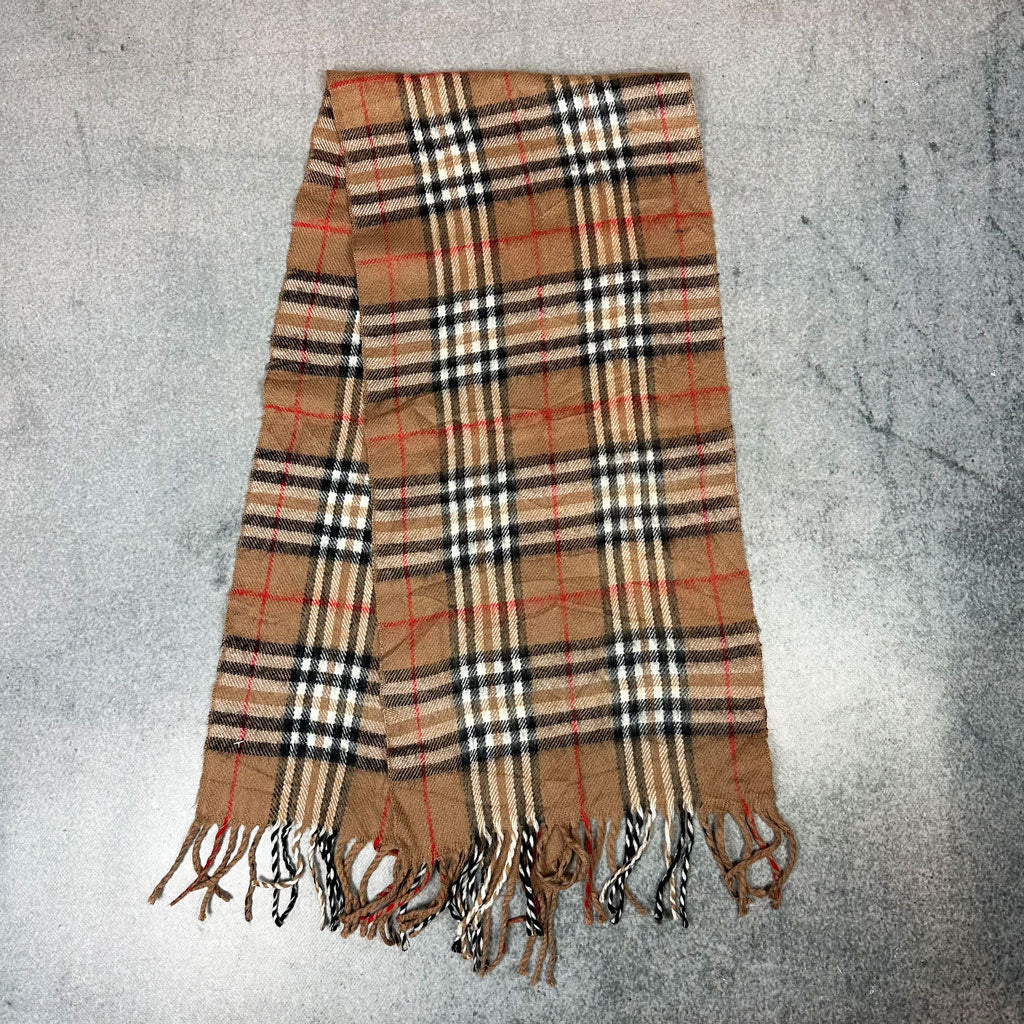 Vintage Burberry Cashmere Schal Braun
