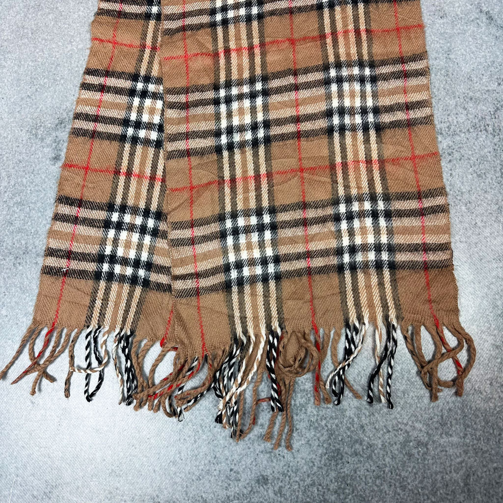 Vintage Burberry Cashmere Schal Braun