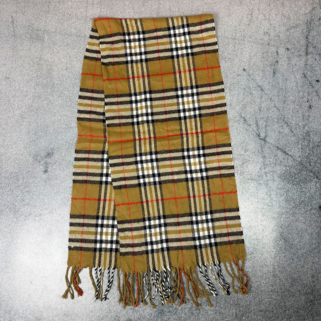 Vintage Burberry Cashmere Schal Braun