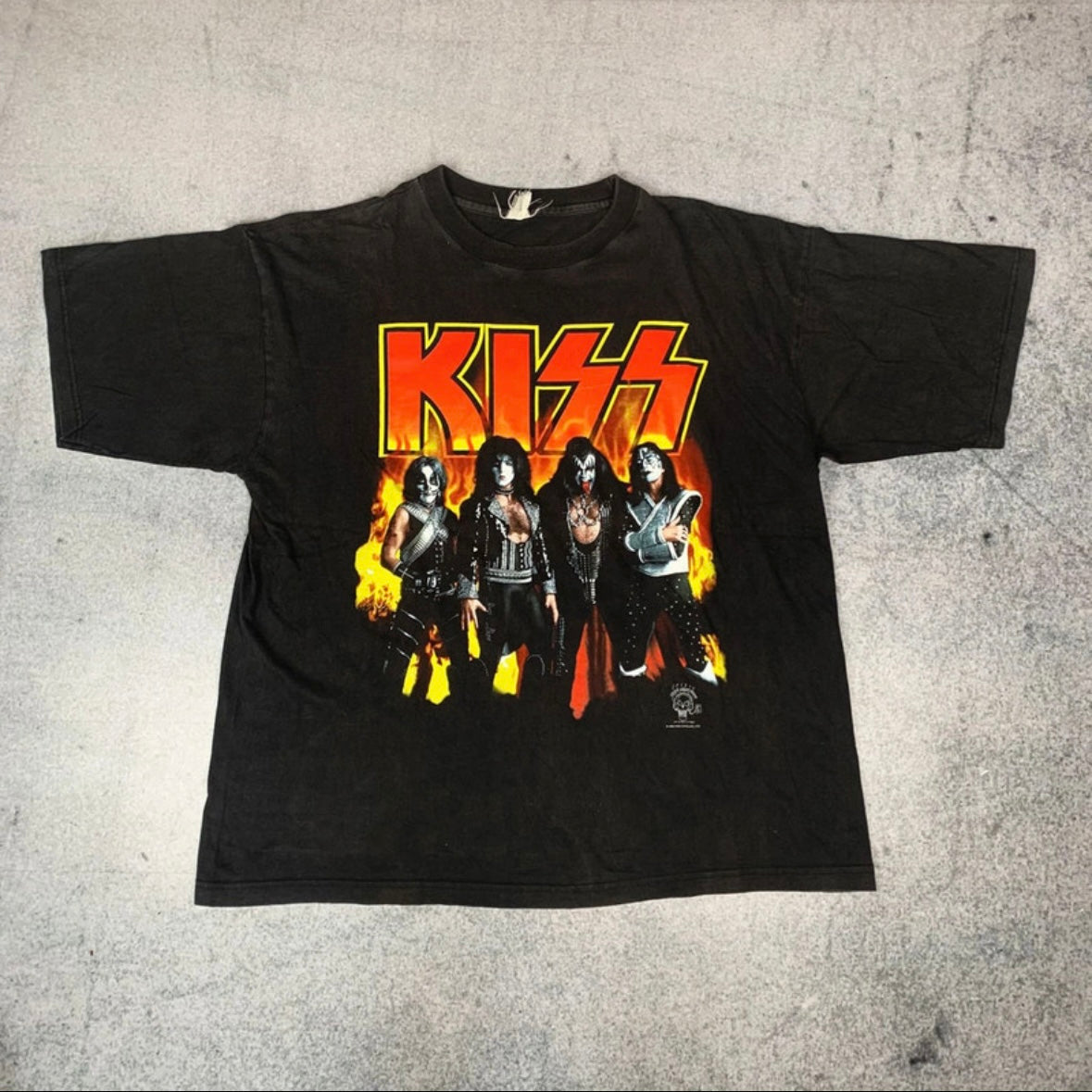 Vintage Kiss Alive / Worldwide 96 97 Tour T-Shirt Schwarz (M-L)