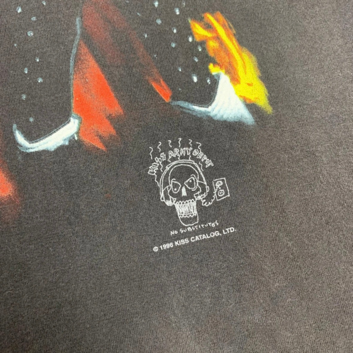 Vintage Kiss Alive / Worldwide 96 97 Tour T-Shirt Schwarz (M-L)