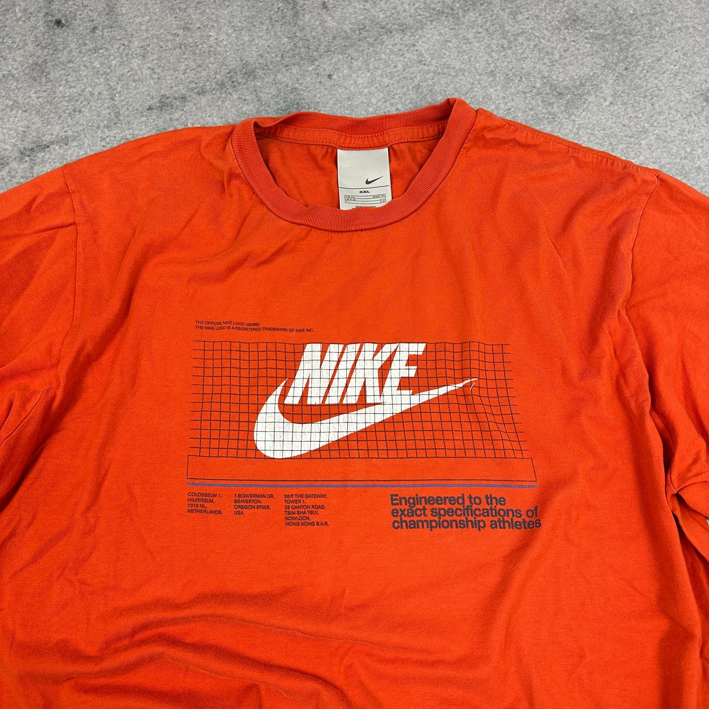 Vintage Nike T-Shirt Orange 2000s (XXL)