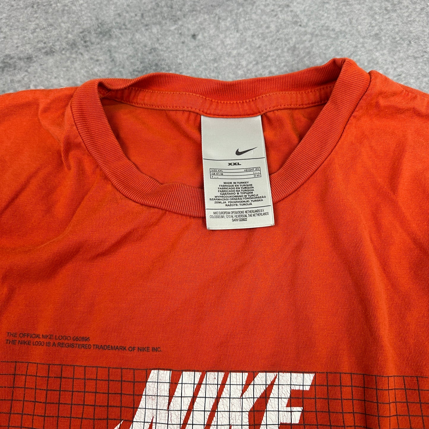 Vintage Nike T-Shirt Orange 2000s (XXL)