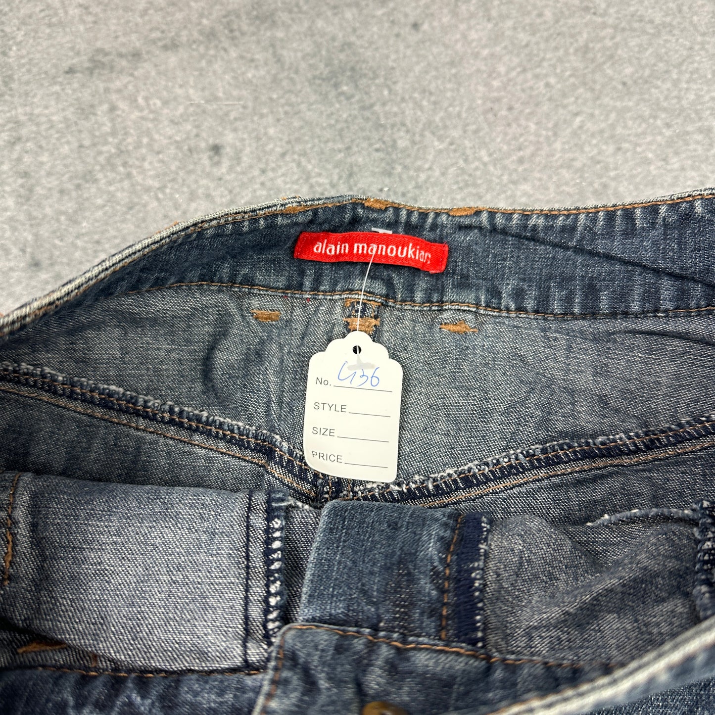 Y2K Designer Denim Rock – Alain Manoukian (S)