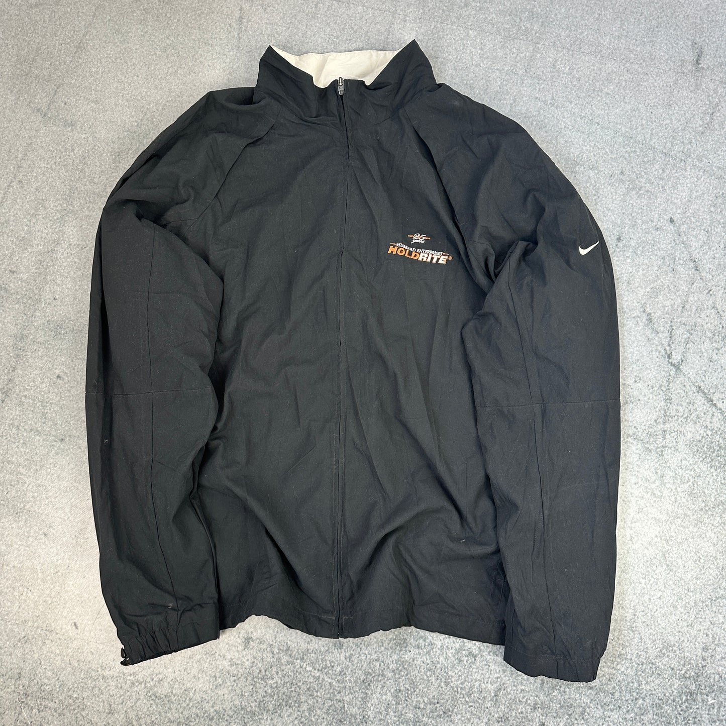 Vintage Nike Golf Windbreaker / Trainingsjacke Schwarz (XXL)