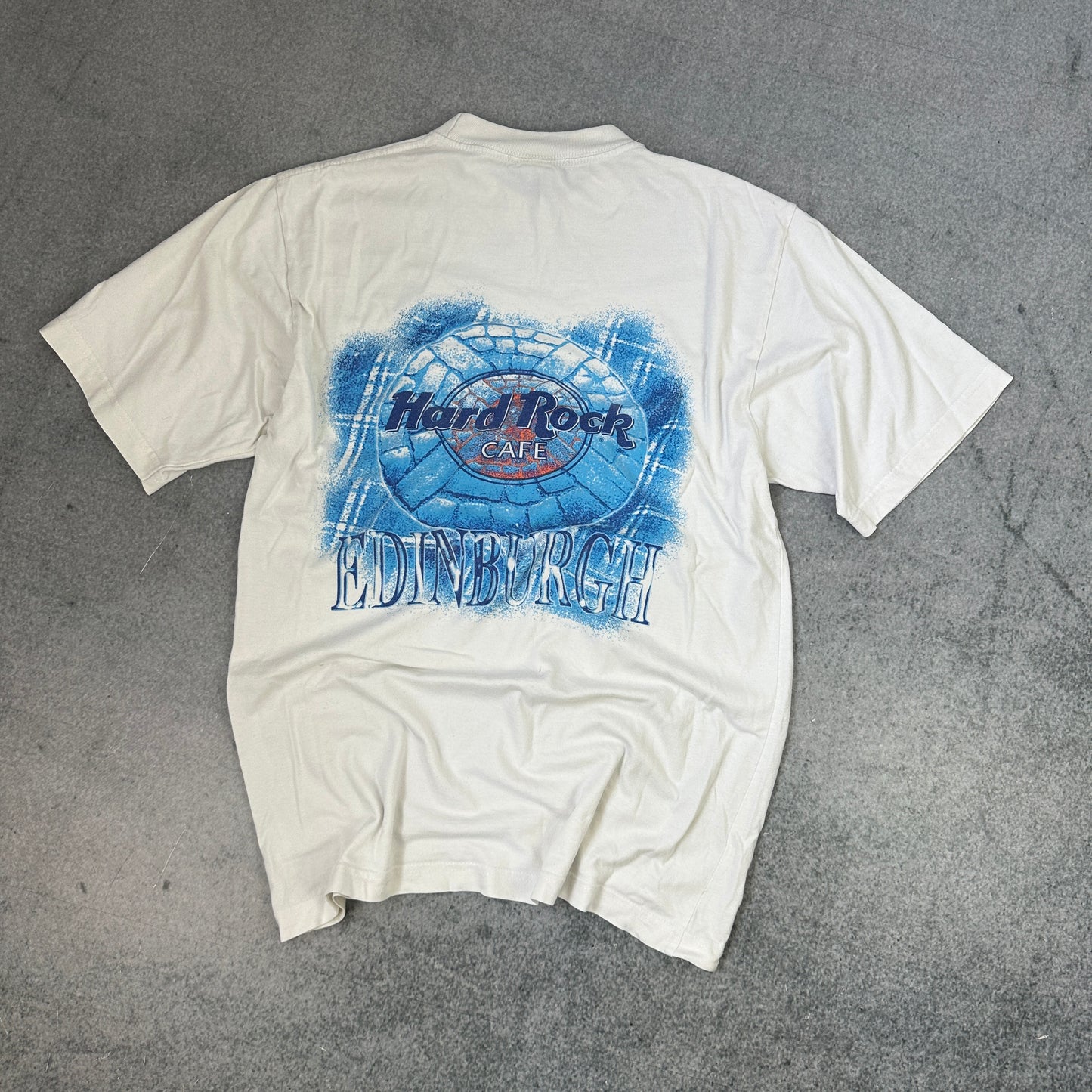 Vintage Hard Rock Cafe Edinburgh T-Shirt Weiß (M)