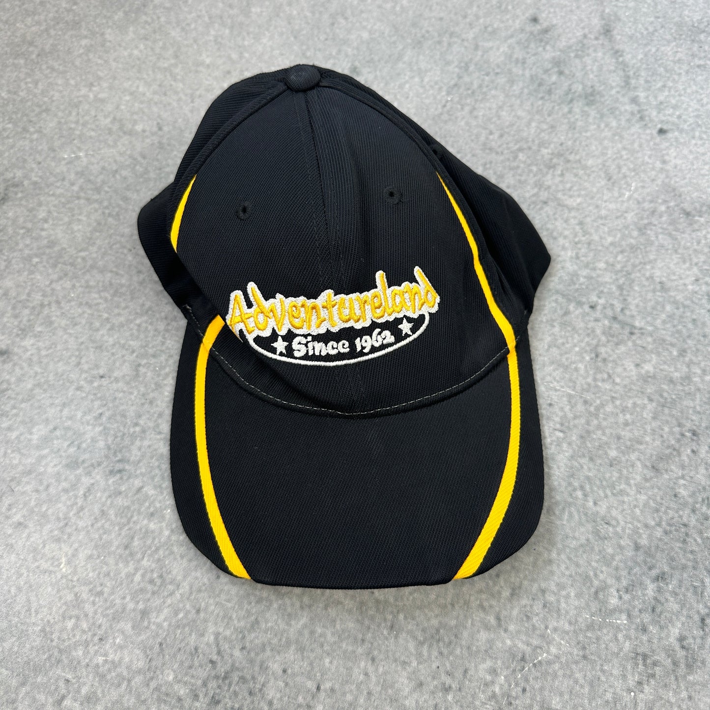 Vintage Adventureland Cap Schwarz/Gelb (S/M)