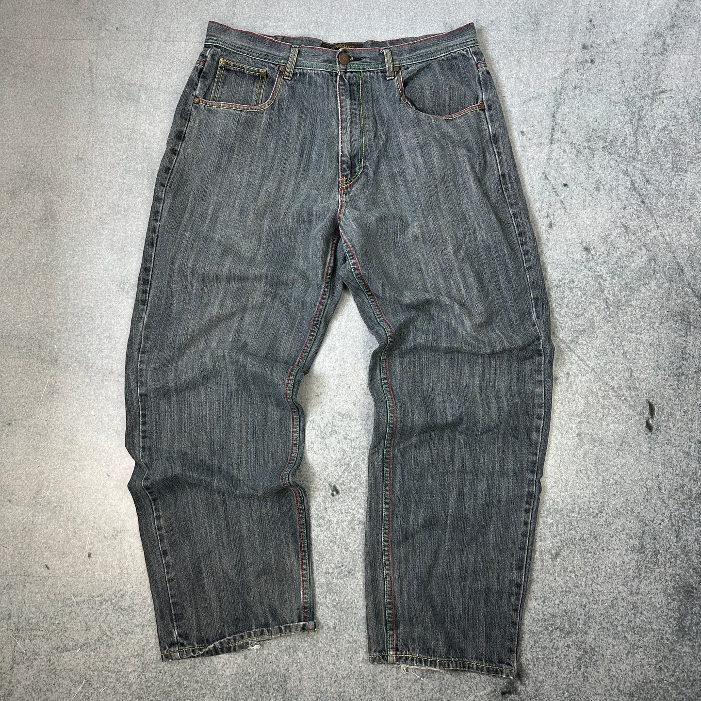 Vintage PWT HipHop Baggy Jeans Grau 38x34 (XL -XXL)