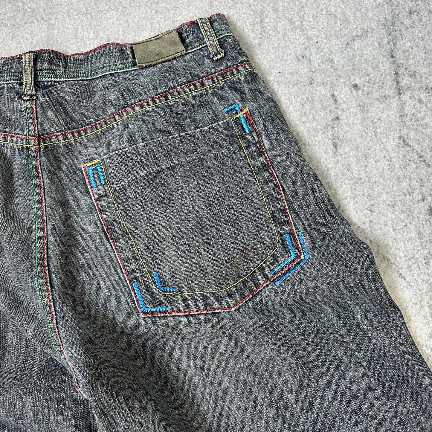 Vintage PWT HipHop Baggy Jeans Grau 38x34 (XL -XXL)