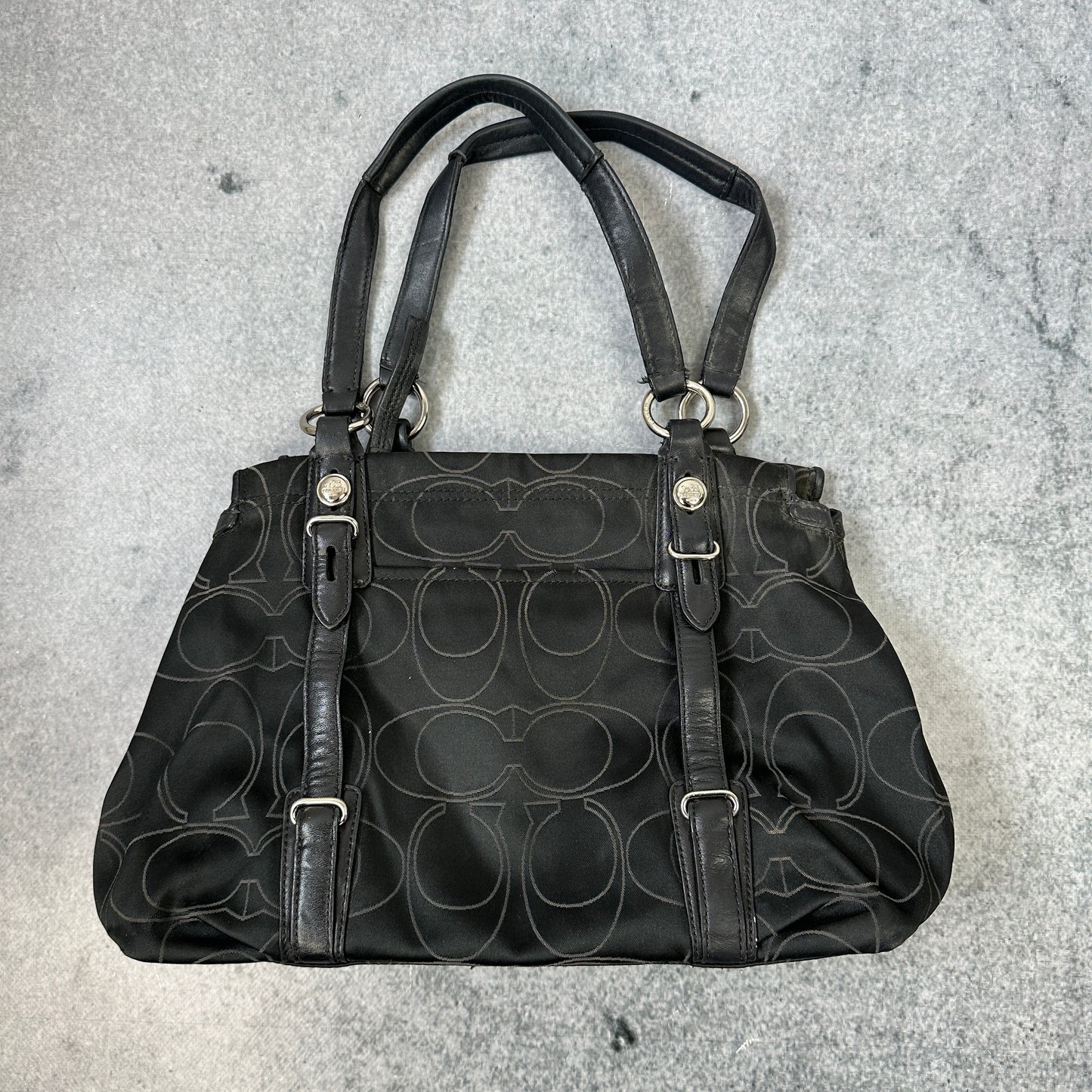Vintage Coach Handtasche Schwarz