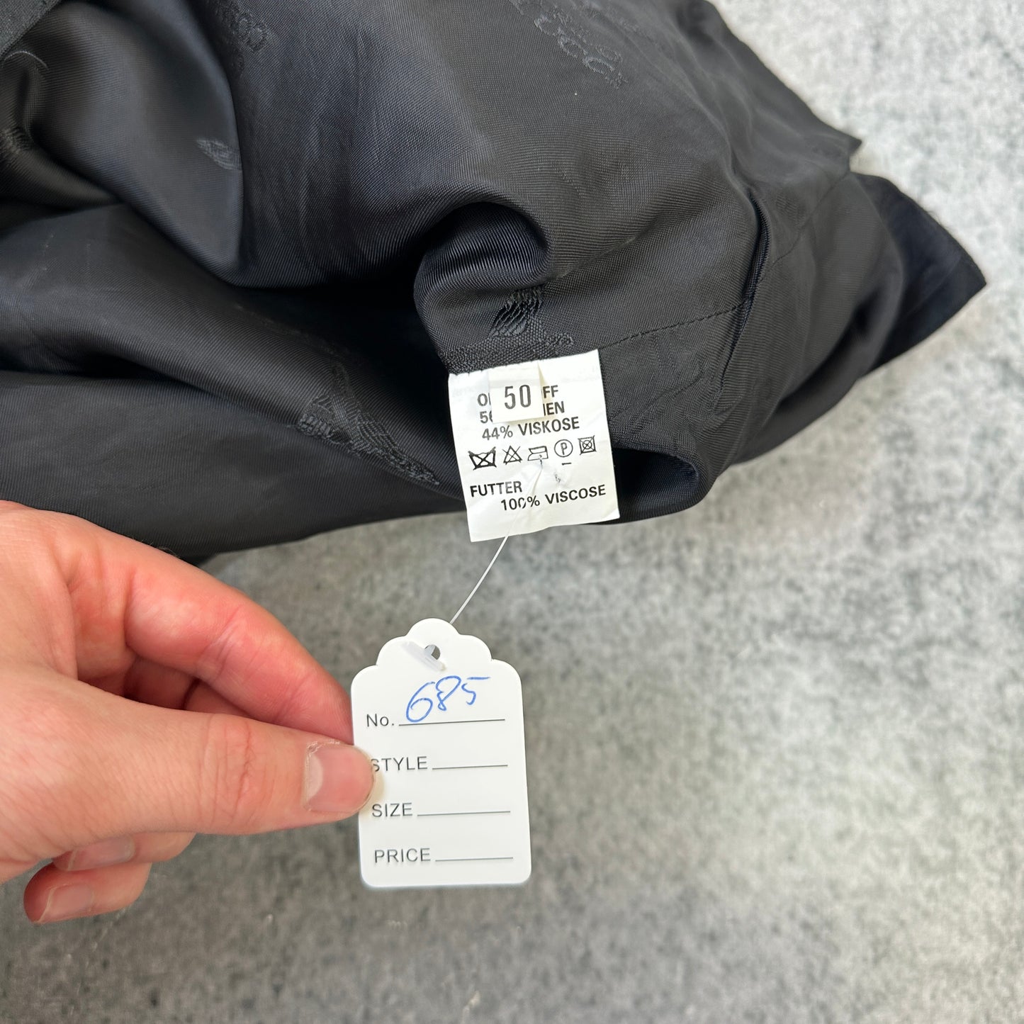 Vintage Carlo Colucci Weste Schwarz 50 (M-L)
