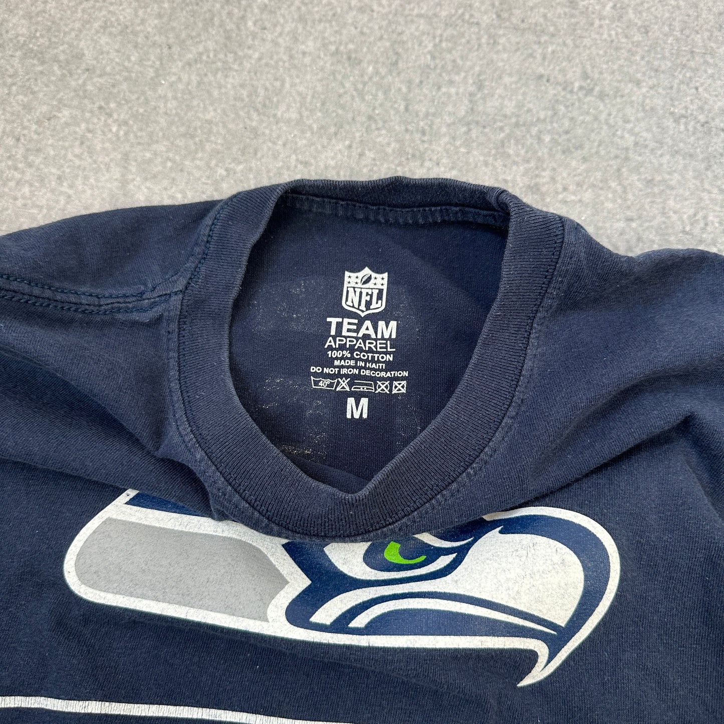 Seattel Seahawks Wilson T-Shirt Dunkelblau (M)