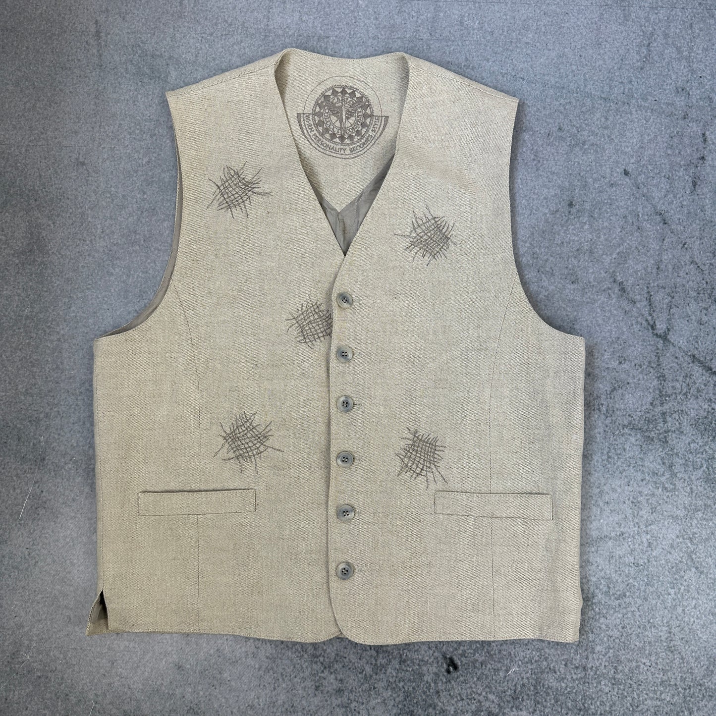 Vintage Carlo Colucci Weste Beige 50 (M-L)