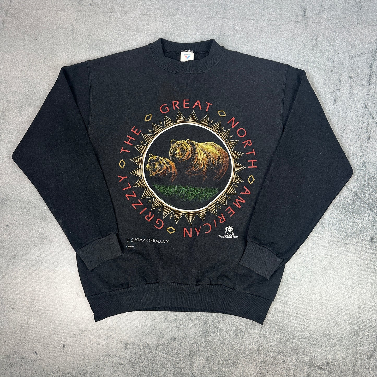 Vintage US Army Germany Sweater Schwarz (L)