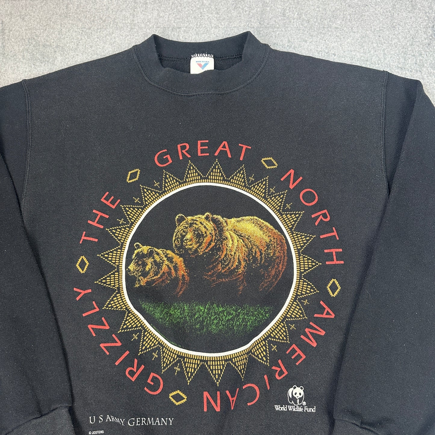 Vintage US Army Germany Sweater Schwarz (L)