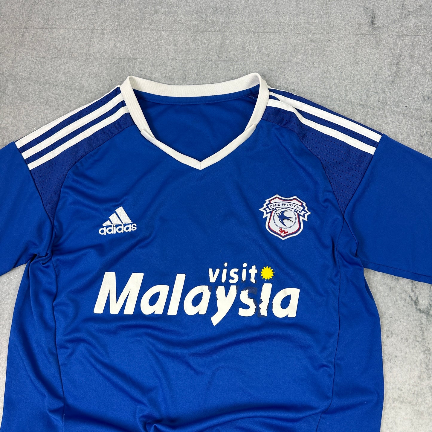 Adidas Cardiff City Heim Trikot 2006-2017 Blau (S)