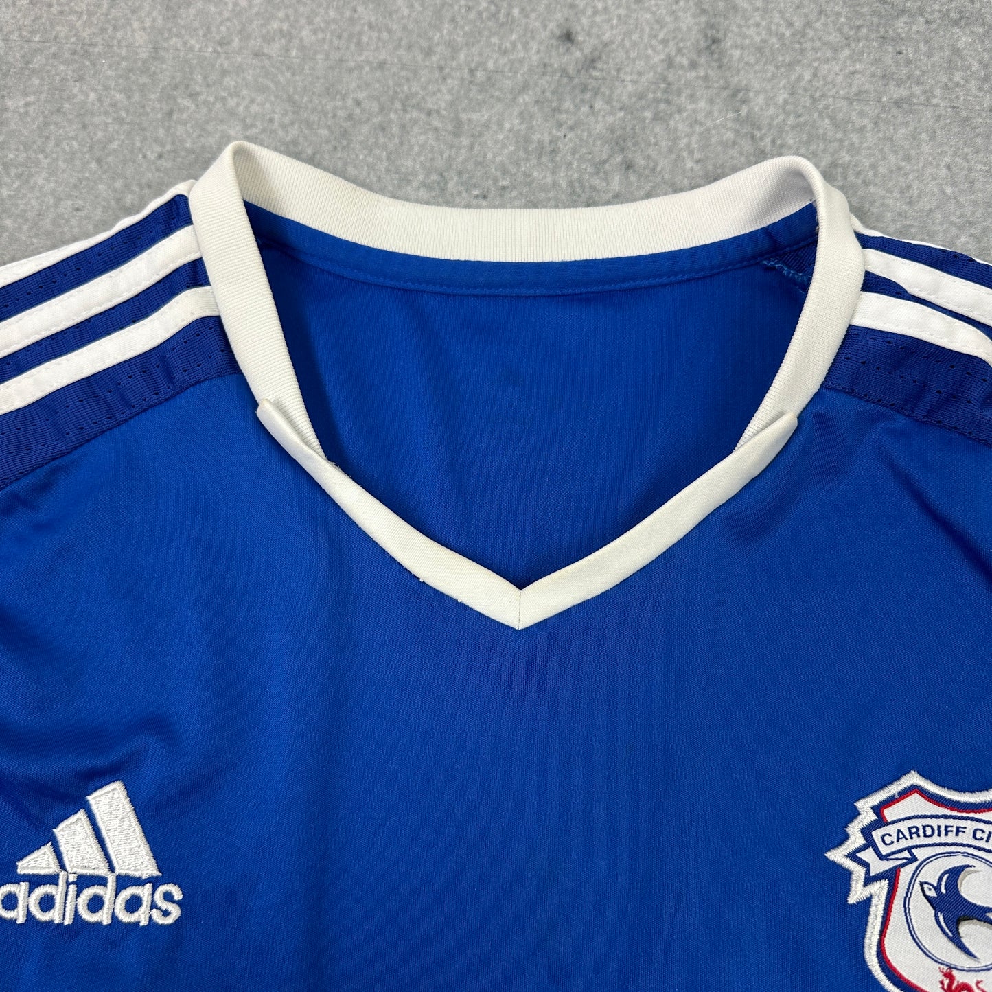 Adidas Cardiff City Heim Trikot 2006-2017 Blau (S)