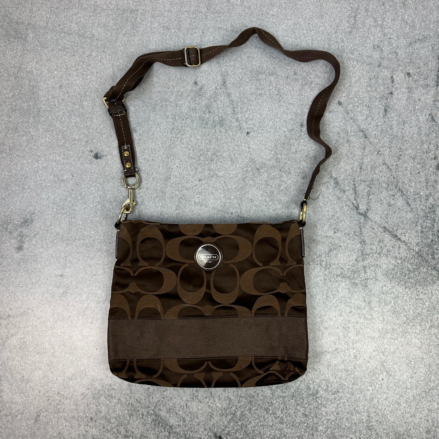 Vintage Coach Umhängetasche Braun