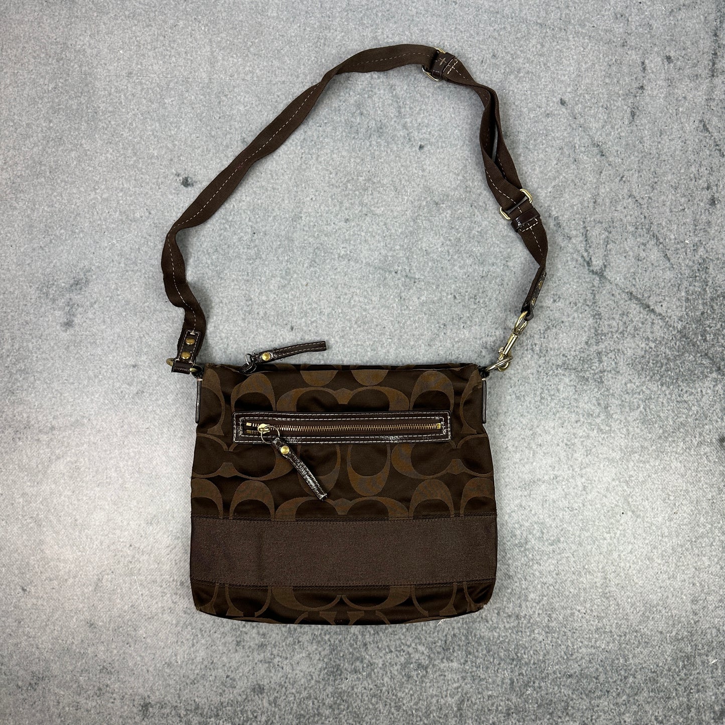 Vintage Coach Umhängetasche Braun