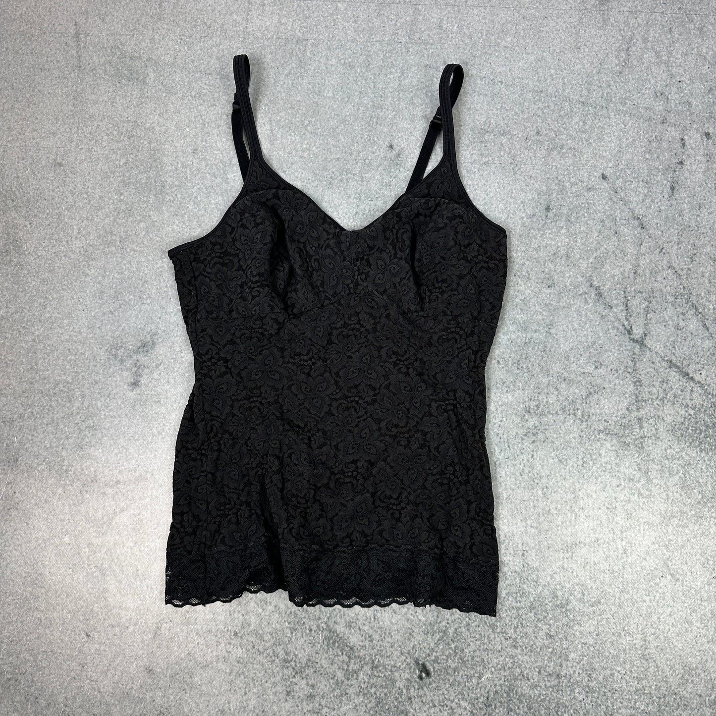 Schwarzes Spitzen-Top (XS-S)