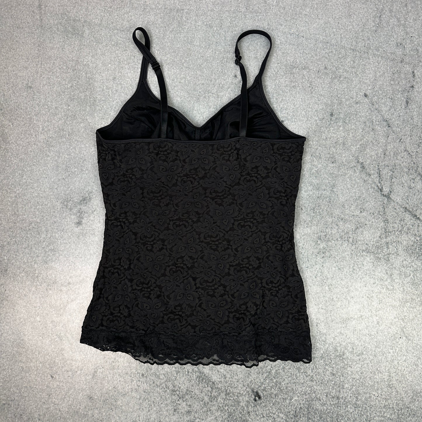 Schwarzes Spitzen-Top (XS-S)