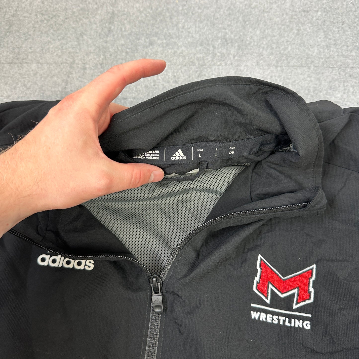 Adidas Wrestling Trainingsjacke Schwarz (L)