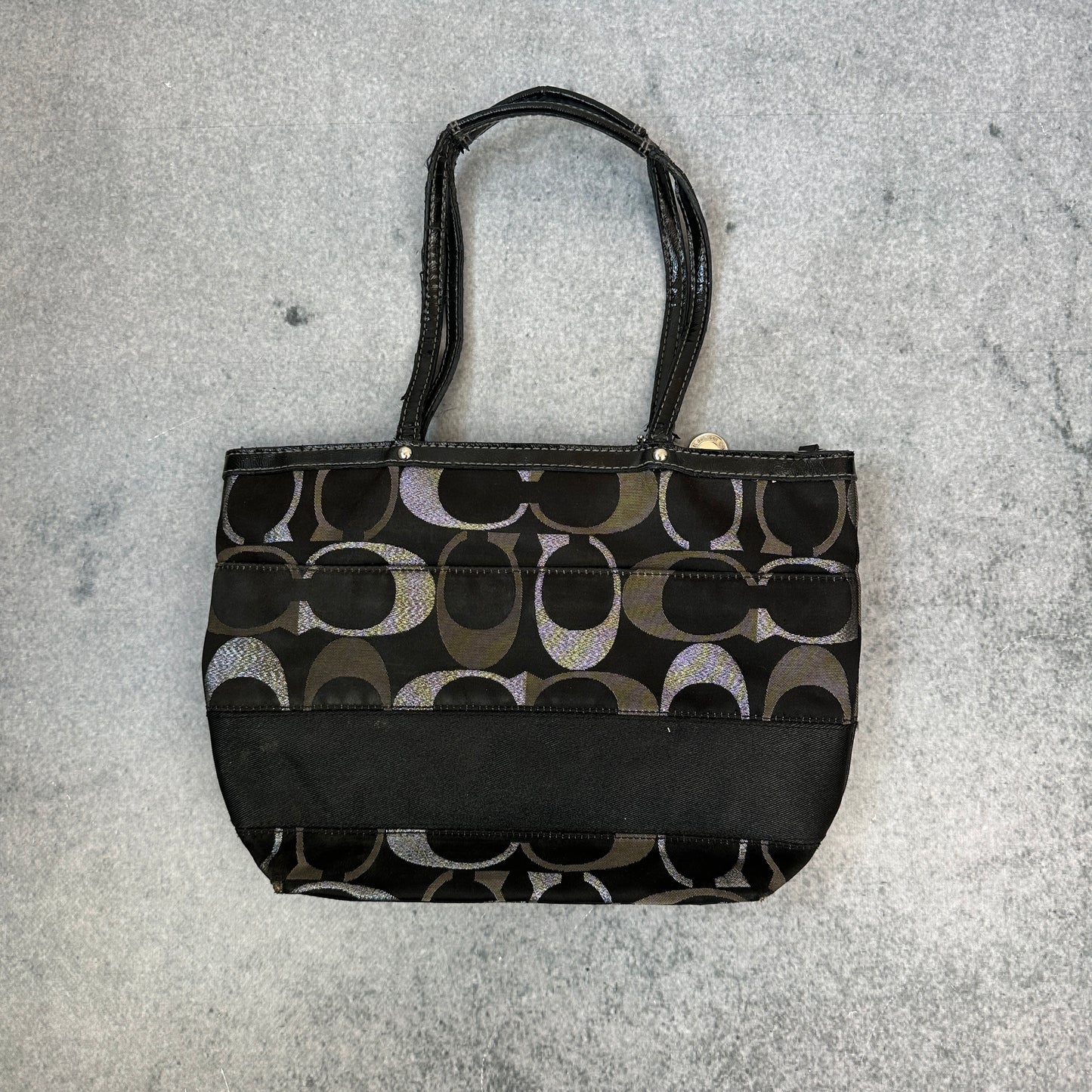 Vintage Coach Handtasche Schwarz