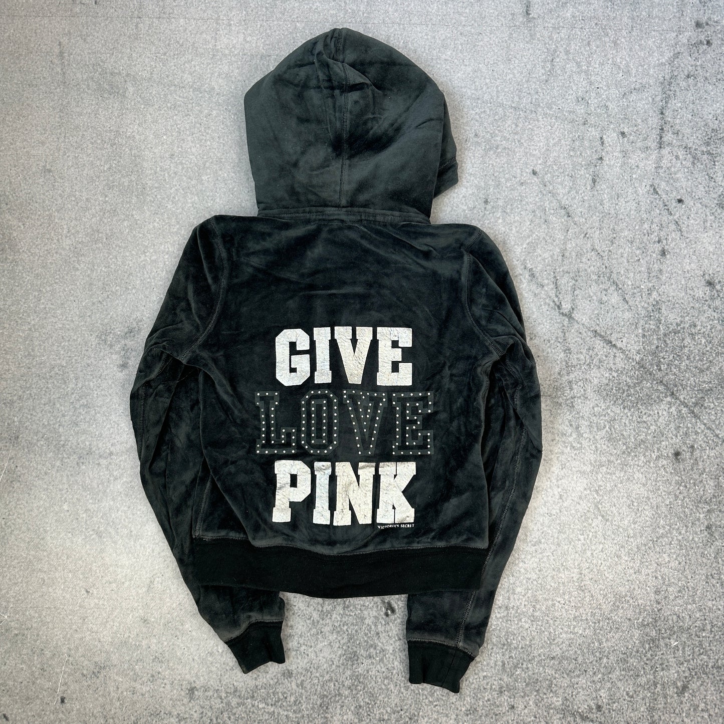 Victorias Secret Pink Hoodie Schwarz (XS)