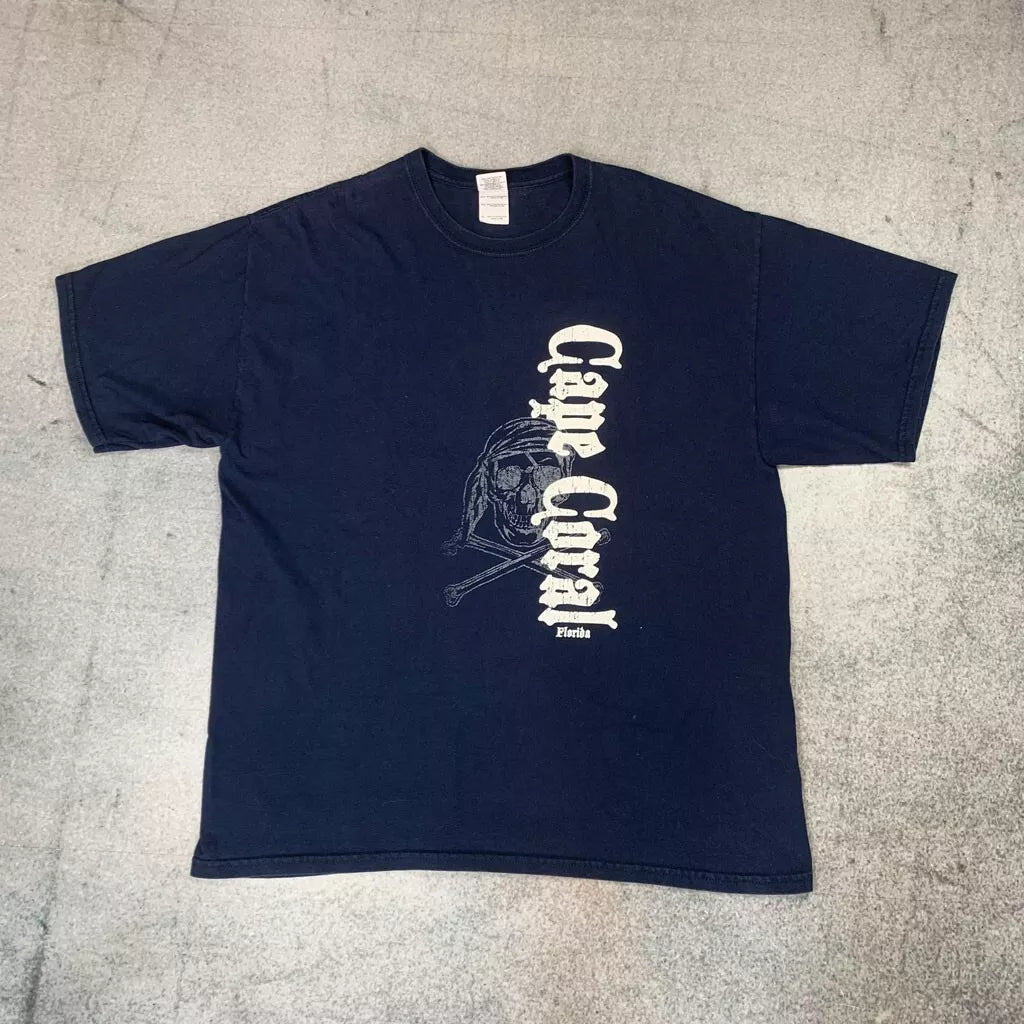Vintage Cape Coral T-Shirt Dunkelblau (XL)