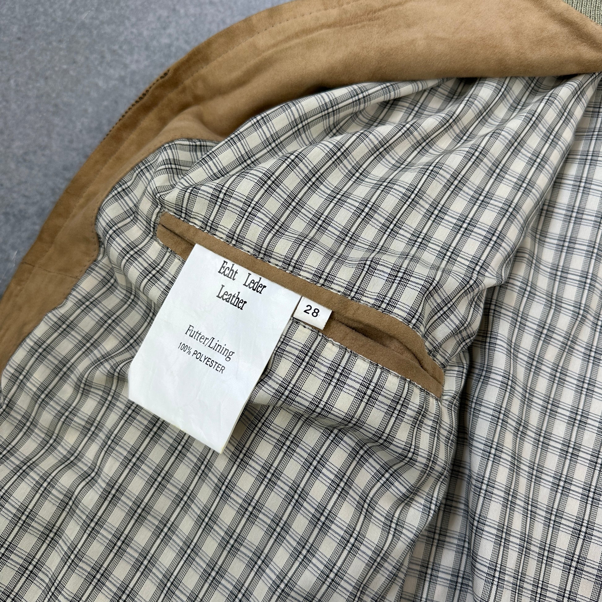 Van Johnson Velour Lederjacke Braun (28)