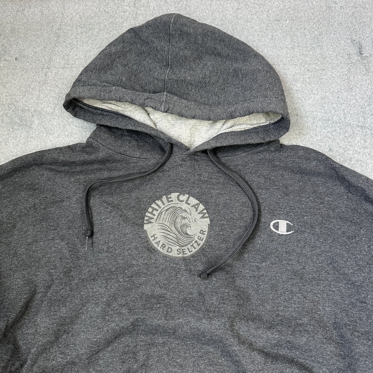 Vintage Champion White Claw Hard Seltzer Hoodie Grau (XL)