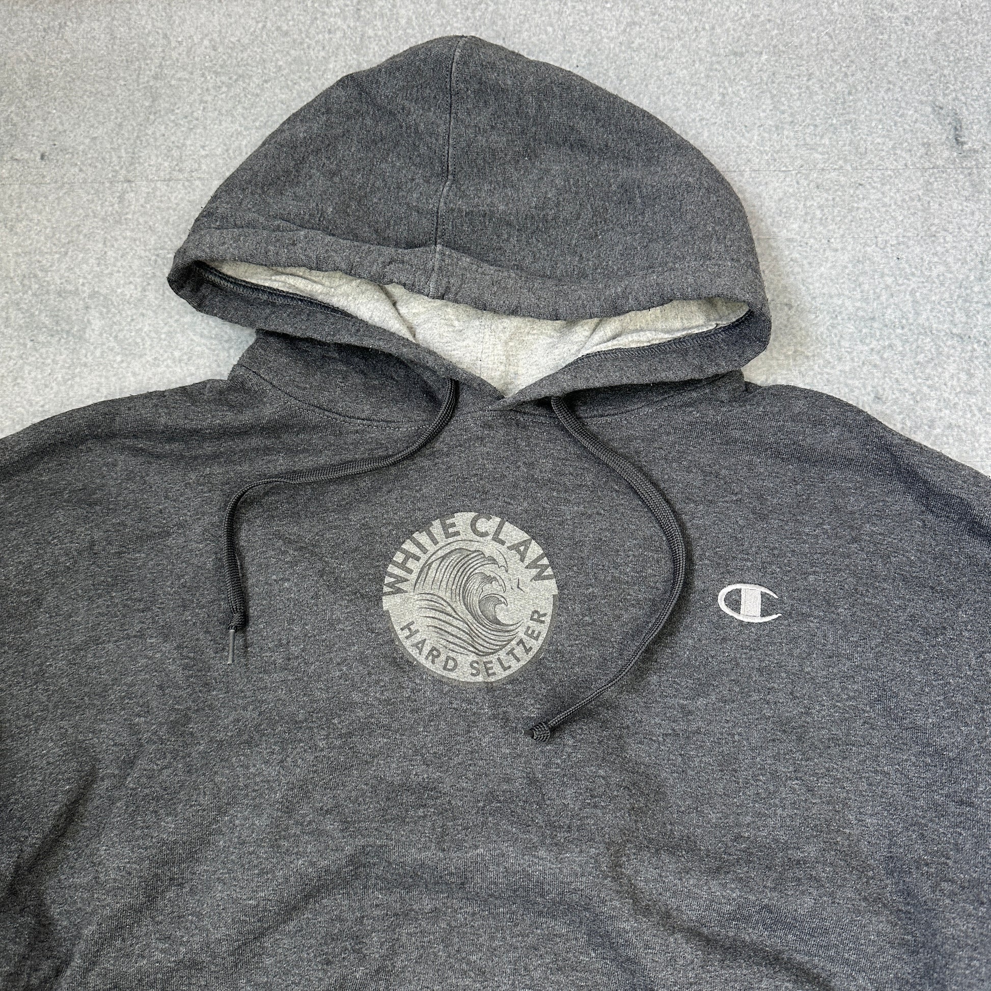Vintage Champion White Claw Hard Seltzer Hoodie Grau (XL)
