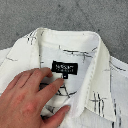 Vintage Versace Classic Hemd Weiß (XL)